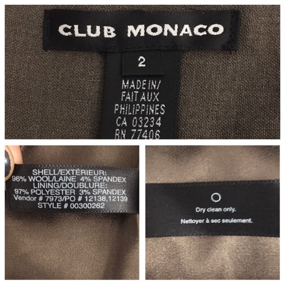 💕Club Monaco Pencil Shirt w Unique Back Pleating - Picture 7 of 8